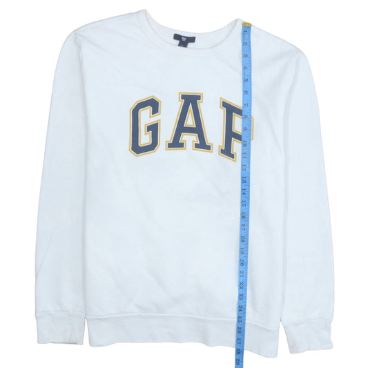 Womens UK Size L Gap White Pullover Sweatshirt