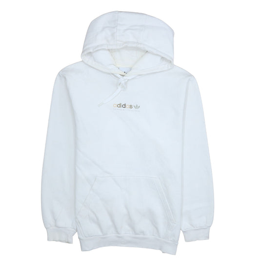 Womens UK Size L adidas White Pullover Hoodie