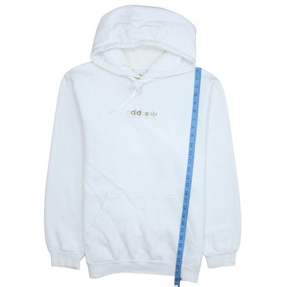 Womens UK Size L adidas White Pullover Hoodie