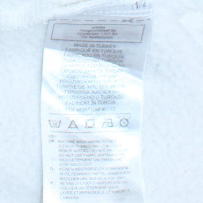 Womens UK Size L adidas White Pullover Hoodie
