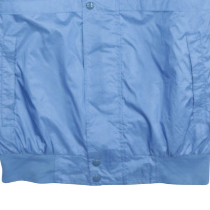 Champion Men Blue L Windbreaker Jacket Nylon Lightweight Lined