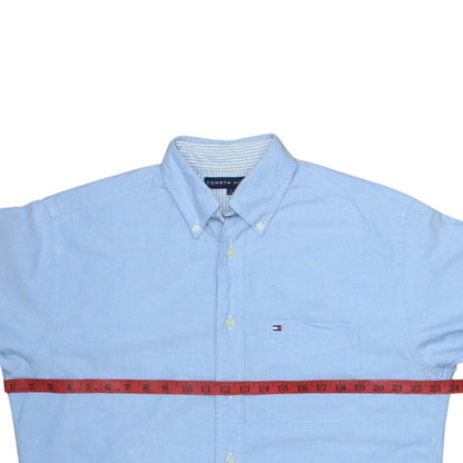 Tommy Hilfiger Men’s Blue Oxford Button-Down Shirt Size S