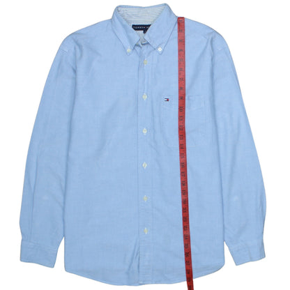Tommy Hilfiger Men’s Blue Oxford Button-Down Shirt Size S