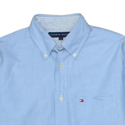 Tommy Hilfiger Men’s Blue Oxford Button-Down Shirt Size S