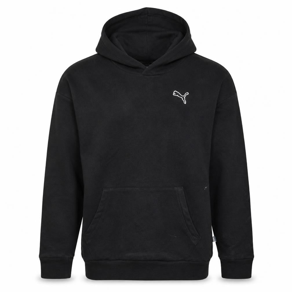 Mens UK Size S PUMA Black Pullover Hoodie
