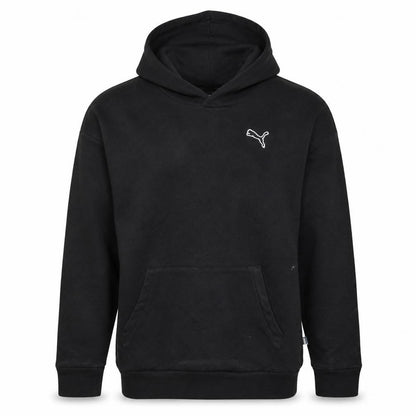 Mens UK Size S PUMA Black Pullover Hoodie