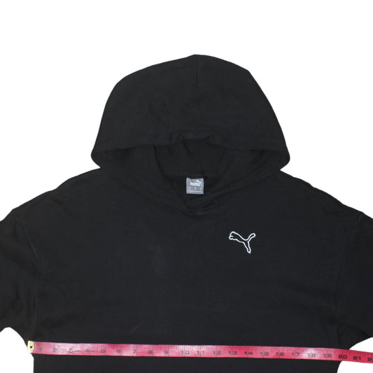 Mens UK Size S PUMA Black Pullover Hoodie