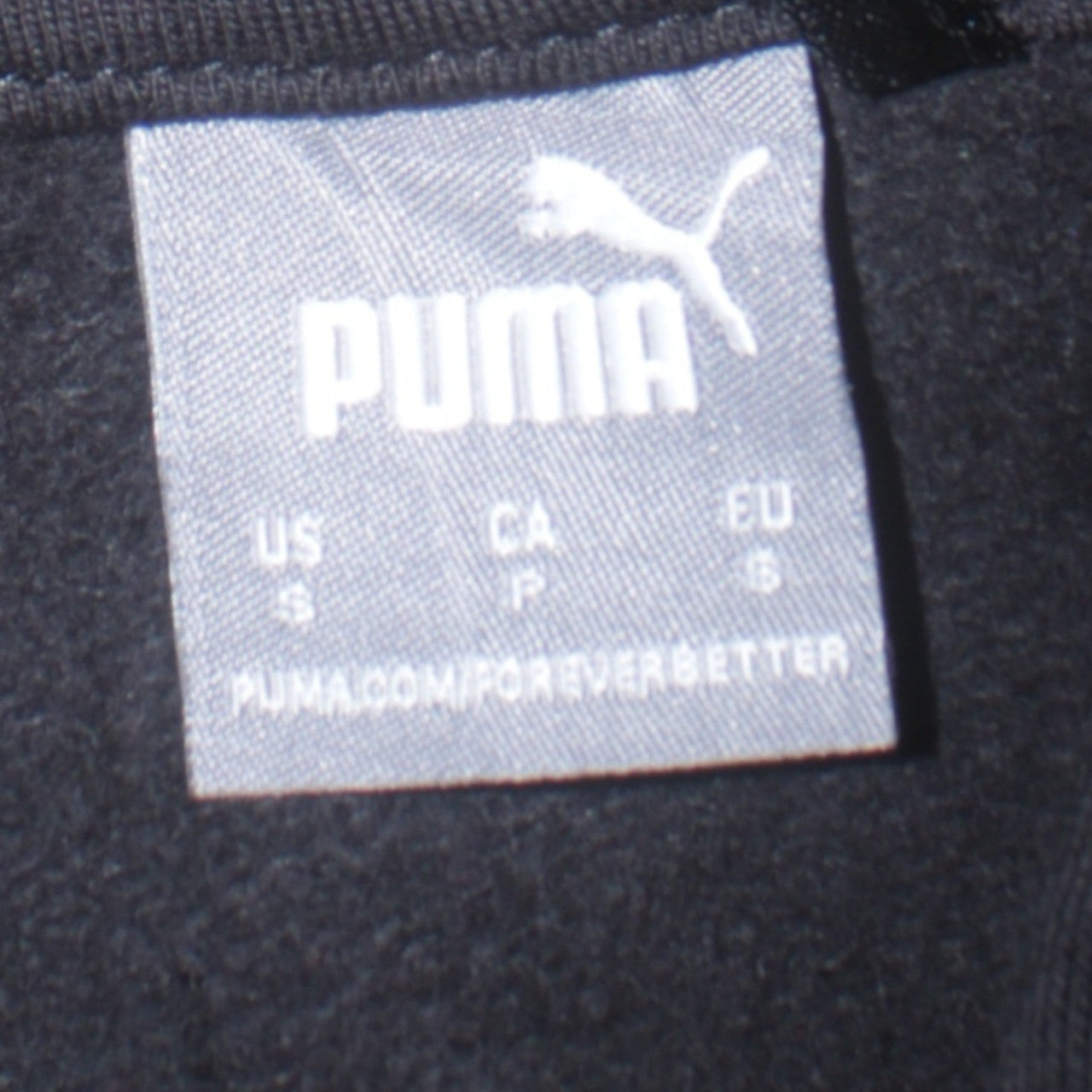 Mens UK Size S PUMA Black Pullover Hoodie