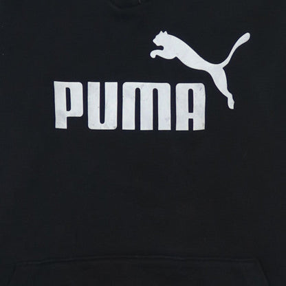 Womens UK Size M PUMA Black Pullover Hoodie