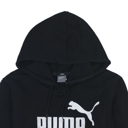 Womens UK Size M PUMA Black Pullover Hoodie