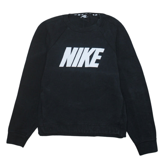 Womens UK Size XS Nike Black Pullover Sweatshirt