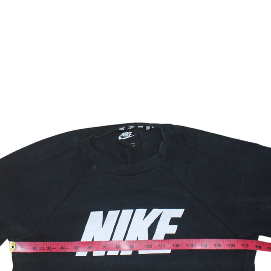 Womens UK Size XS Nike Black Pullover Sweatshirt