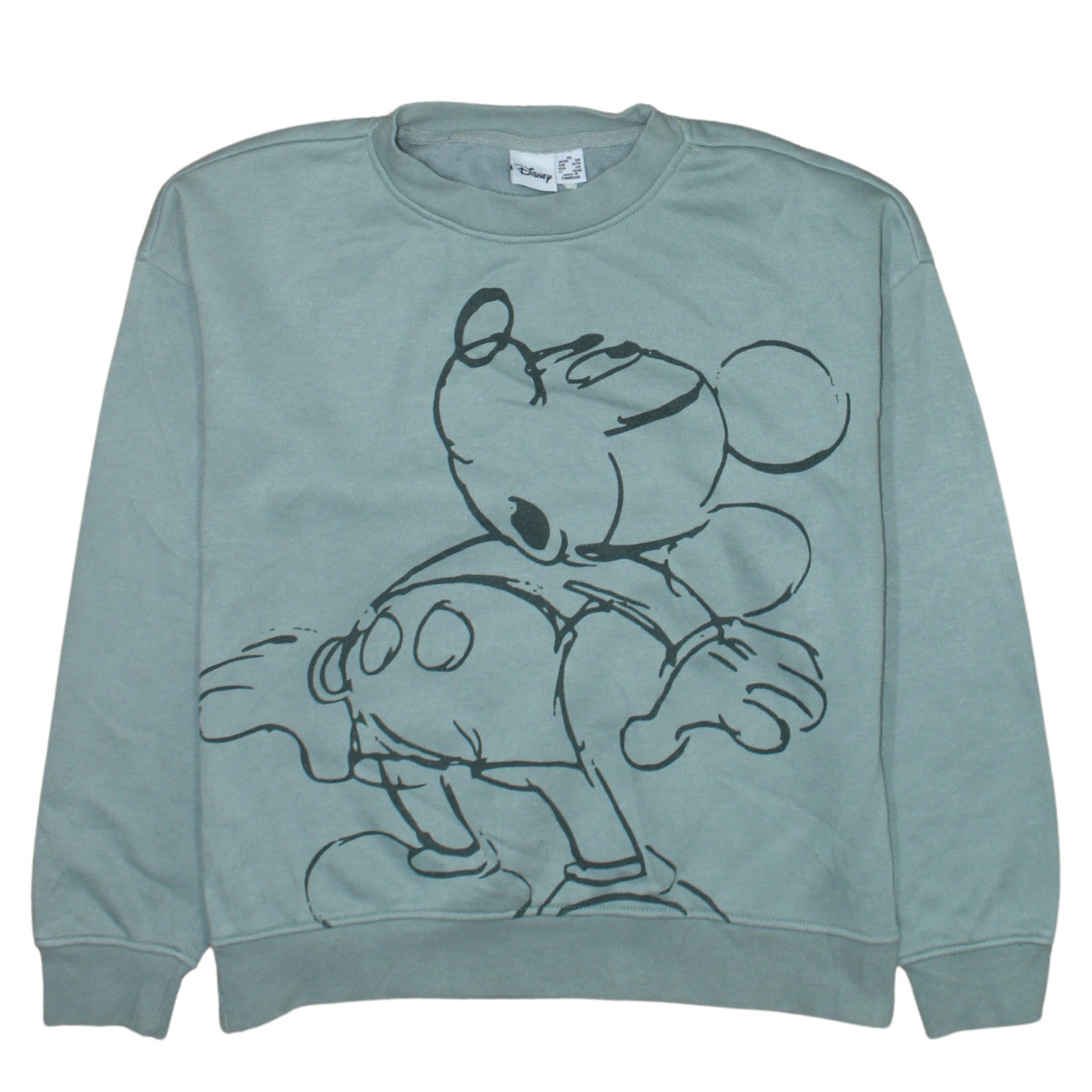 Womens UK Size XS Disney Green Pullover Sweatshirt