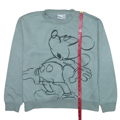 Womens UK Size XS Disney Green Pullover Sweatshirt