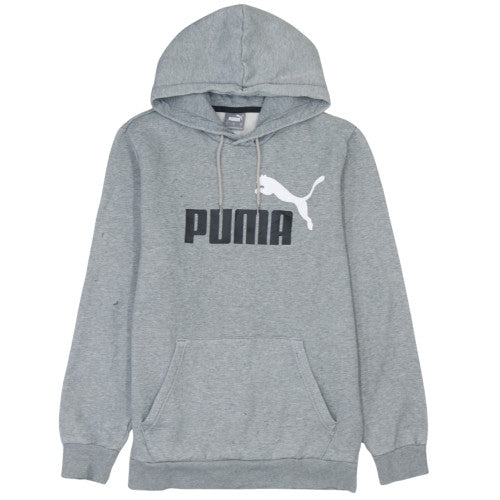 Mens UK Size S PUMA Grey Pullover Hoodie