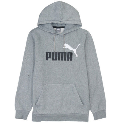 Mens UK Size S PUMA Grey Pullover Hoodie
