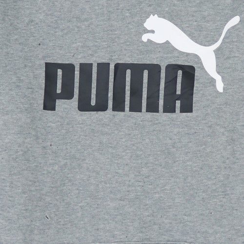 Mens UK Size S PUMA Grey Pullover Hoodie