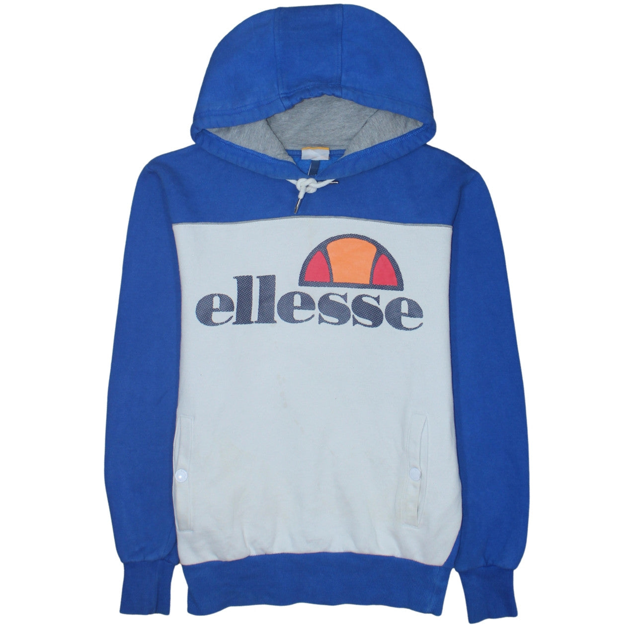 Mens UK Size S ellesse Blue Pullover Hoodie