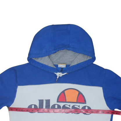 Mens UK Size S ellesse Blue Pullover Hoodie