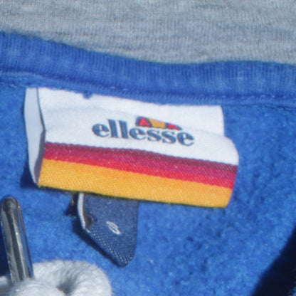 Mens UK Size S ellesse Blue Pullover Hoodie