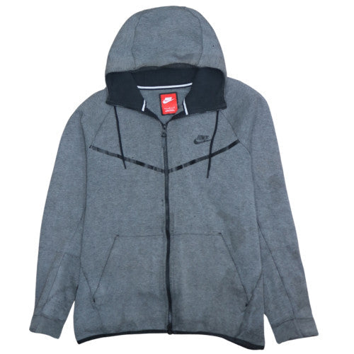 Mens UK Size L Nike Grey Full Zip Hoodie