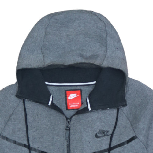 Mens UK Size L Nike Grey Full Zip Hoodie