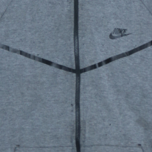 Mens UK Size L Nike Grey Full Zip Hoodie