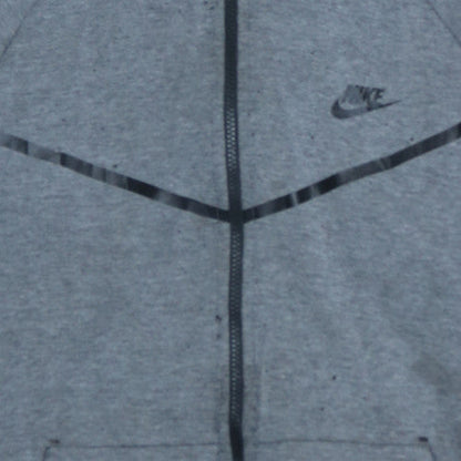 Mens UK Size L Nike Grey Full Zip Hoodie