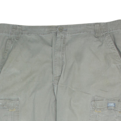 Wrangler Men's Beige Cargo Trousers 42W 32L Relaxed Fit Cotton