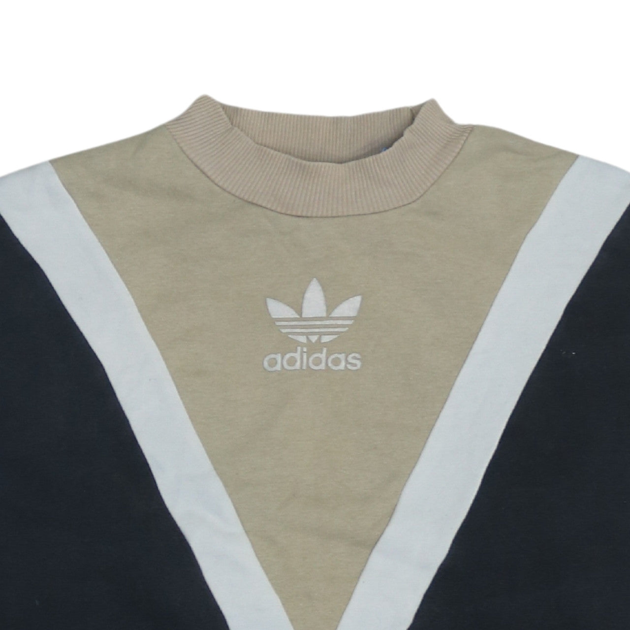 Womens UK Size 4 adidas Beige Pullover Sweatshirt