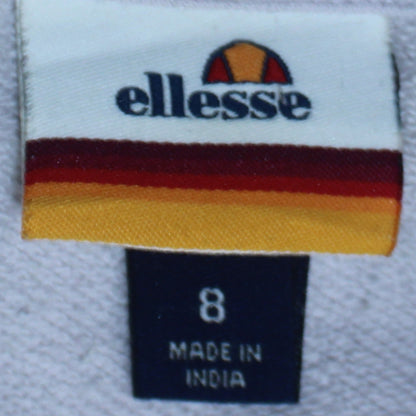 Womens UK Size 8 ellesse White Pullover Sweatshirt