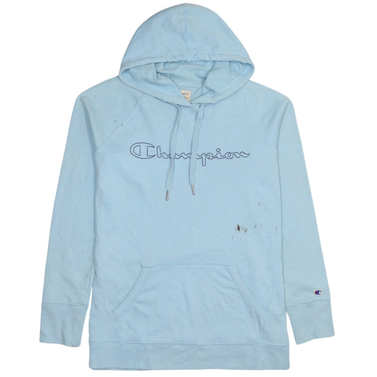 Mens UK Size M Champion Blue Pullover Hoodie