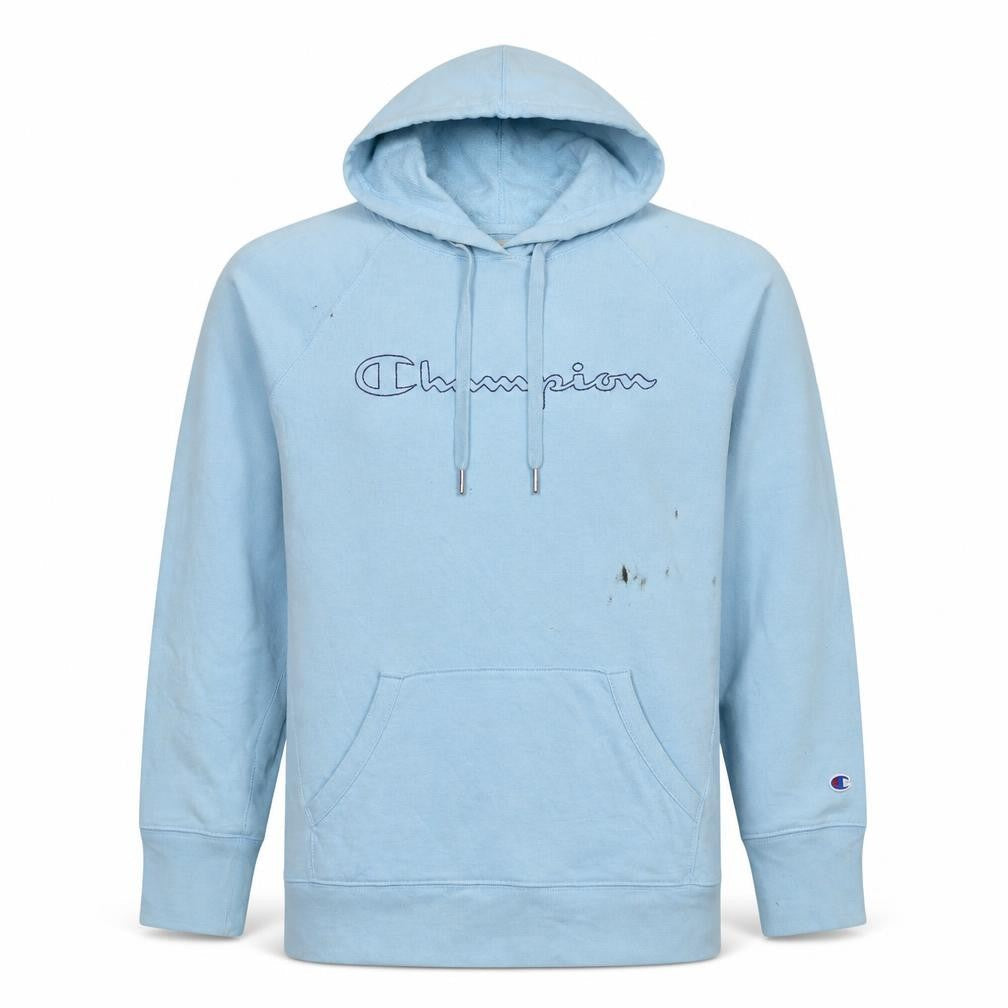Mens UK Size M Champion Blue Pullover Hoodie
