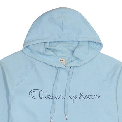 Mens UK Size M Champion Blue Pullover Hoodie