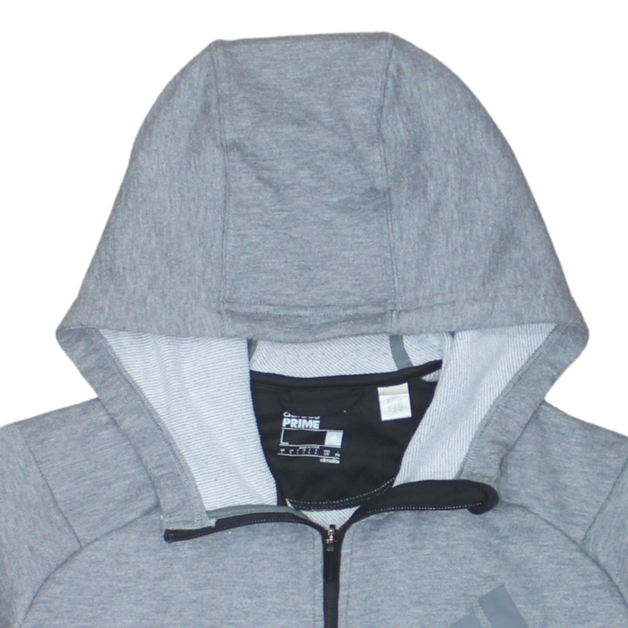 Mens UK Size L adidas Grey Full Zip Hoodie