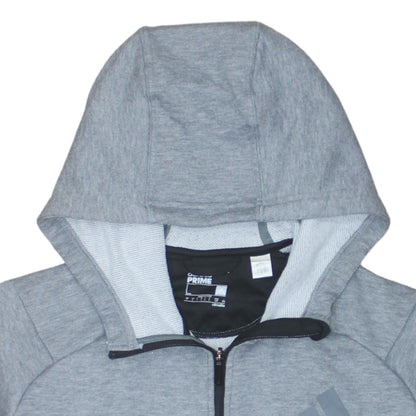 Mens UK Size L adidas Grey Full Zip Hoodie