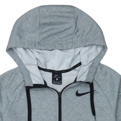 Mens UK Size S Nike Grey Full Zip Hoodie