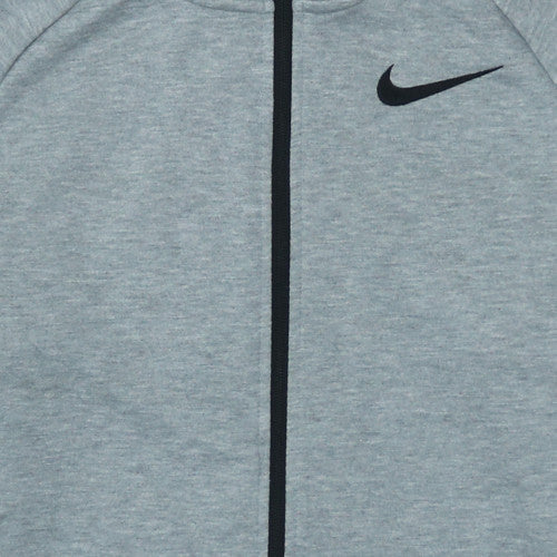 Mens UK Size S Nike Grey Full Zip Hoodie