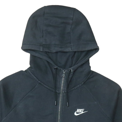 Mens UK Size M Nike Black Full Zip Hoodie