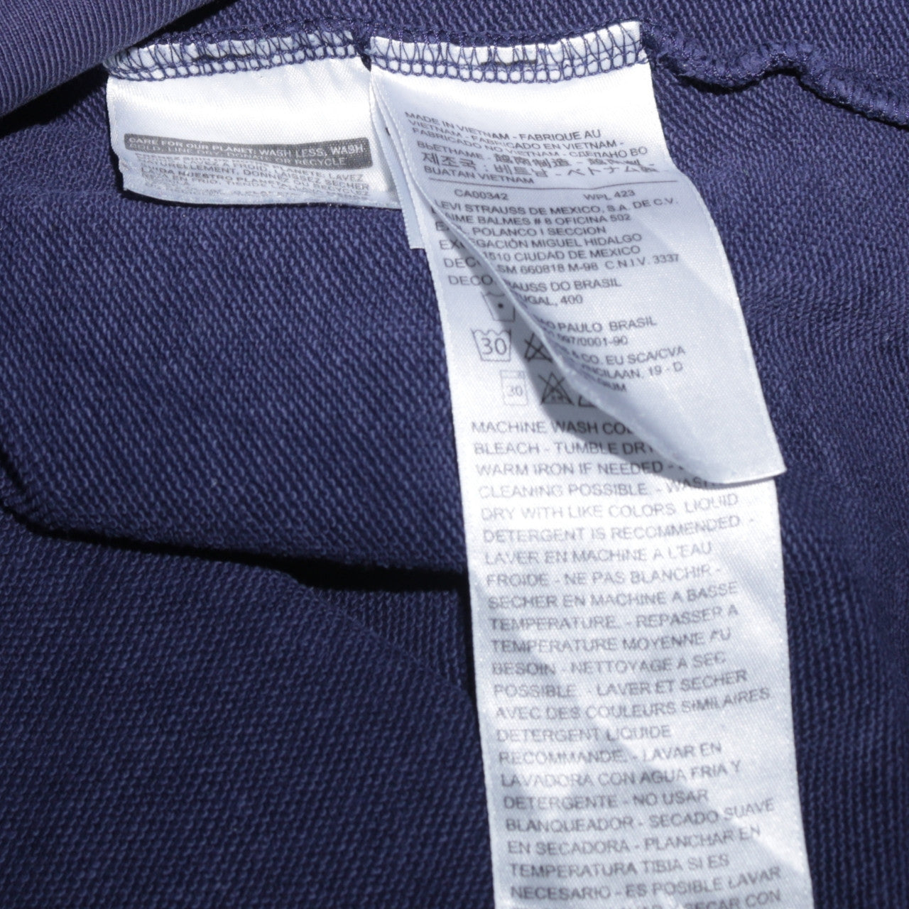 Mens UK Size S Levi's Blue Pullover Sweatshirt