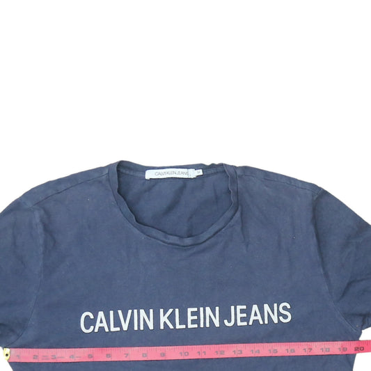 Mens UK Size M Calvin Klein Jeans Blue  T-Shirt