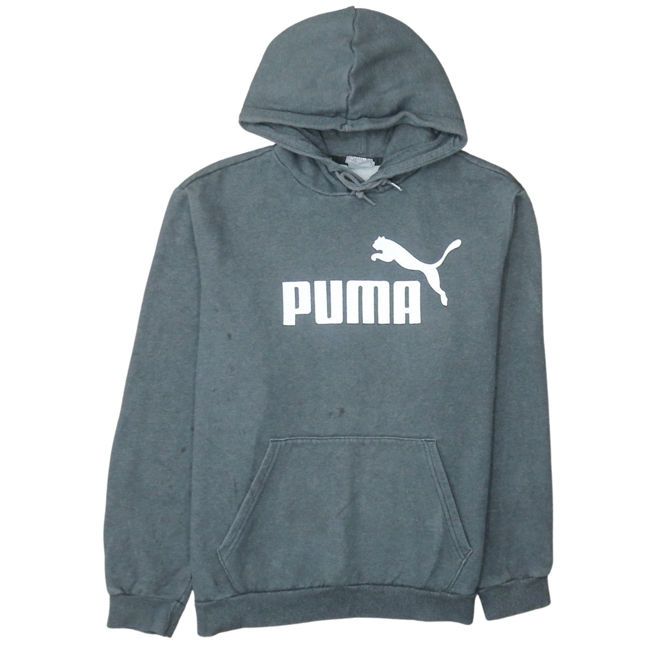 Mens UK Size L PUMA Grey Pullover Hoodie