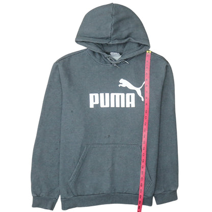 Mens UK Size L PUMA Grey Pullover Hoodie