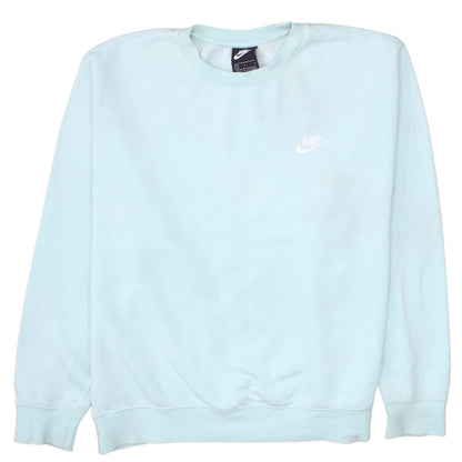 Womens UK Size L Nike Blue Pullover Sweatshirt