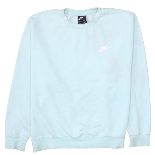 Womens UK Size L Nike Blue Pullover Sweatshirt