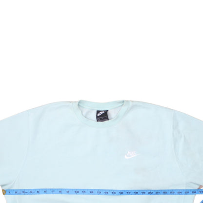 Womens UK Size L Nike Blue Pullover Sweatshirt