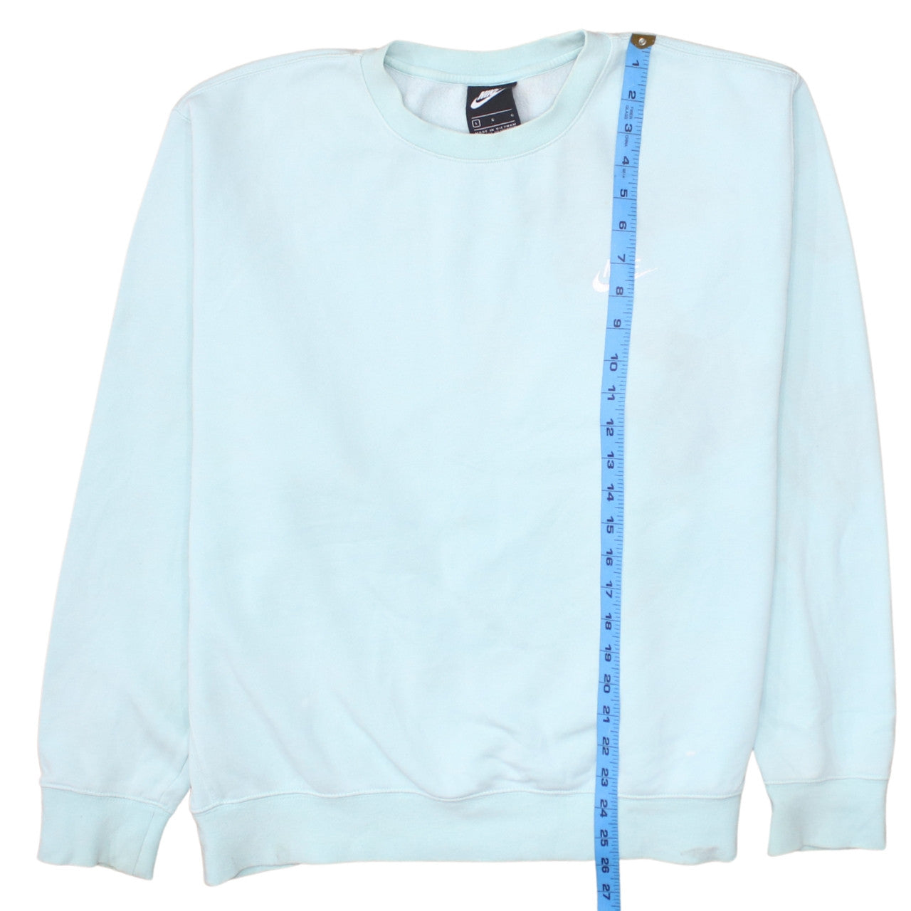 Womens UK Size L Nike Blue Pullover Sweatshirt