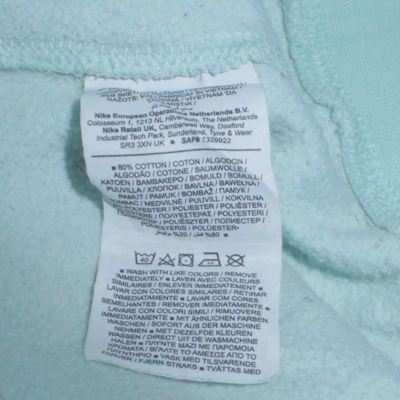 Womens UK Size L Nike Blue Pullover Sweatshirt