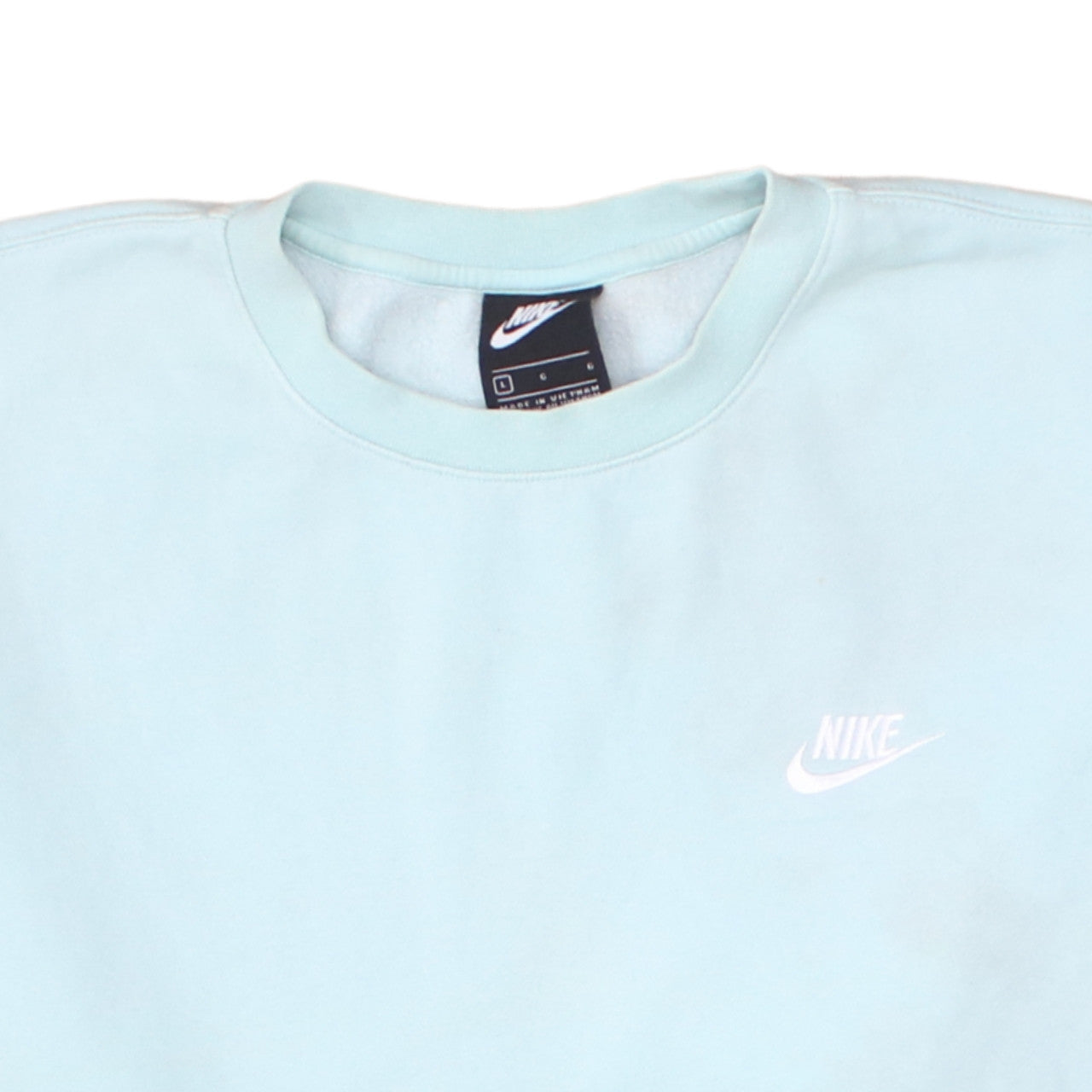 Womens UK Size L Nike Blue Pullover Sweatshirt