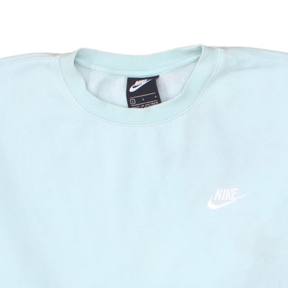 Womens UK Size L Nike Blue Pullover Sweatshirt